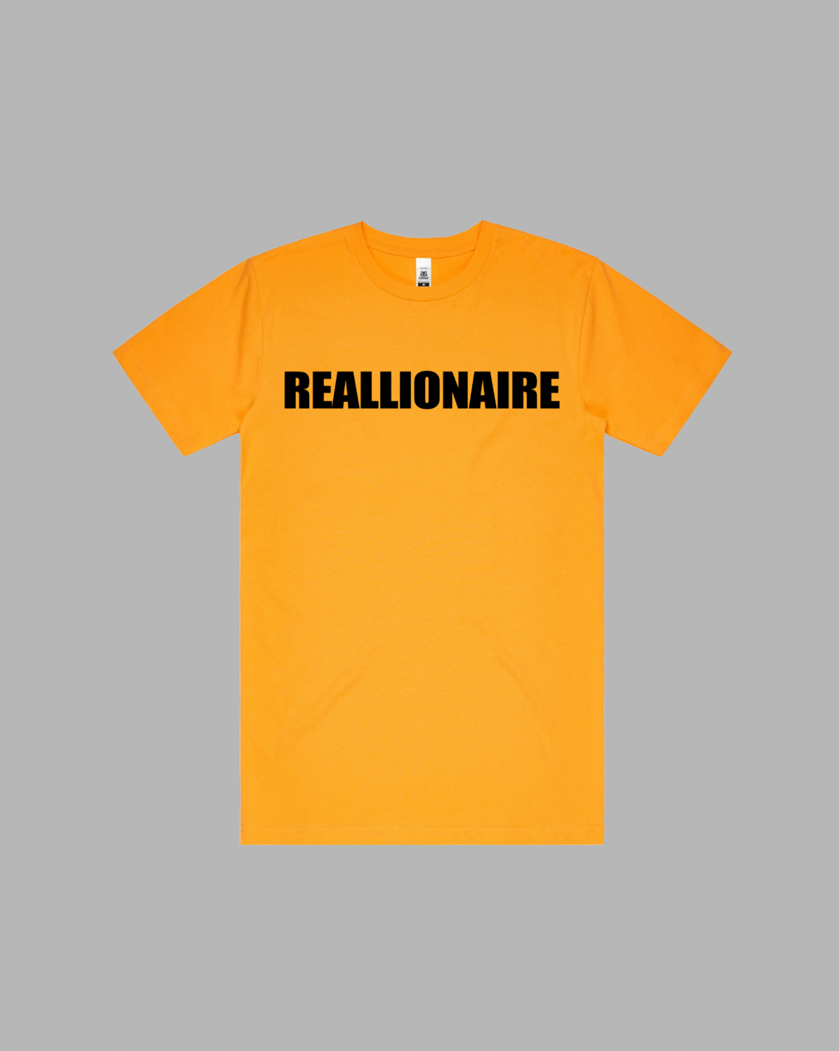 REALLIONAIRE premium relaxed tee in yellow