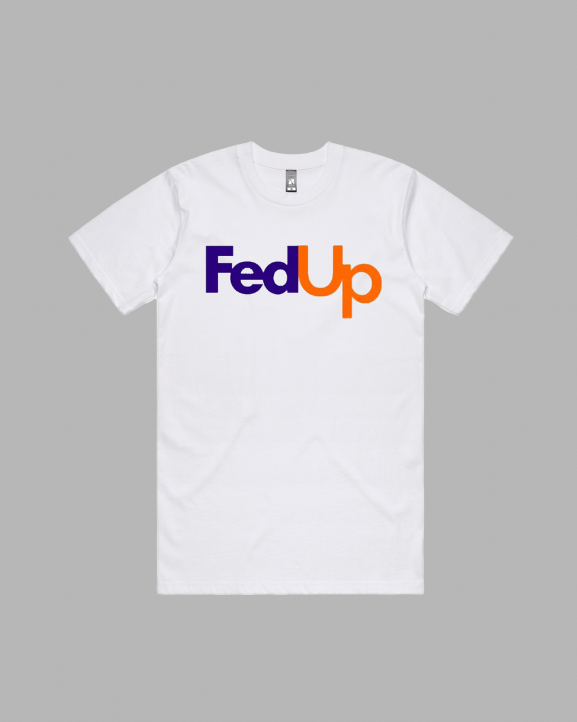 Fed Up premium relaxed tee in white
