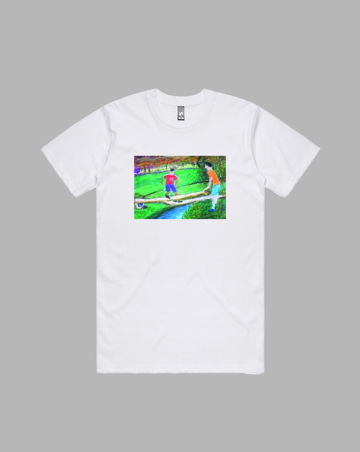 Brotherly Love premium relaxed tee in black and white