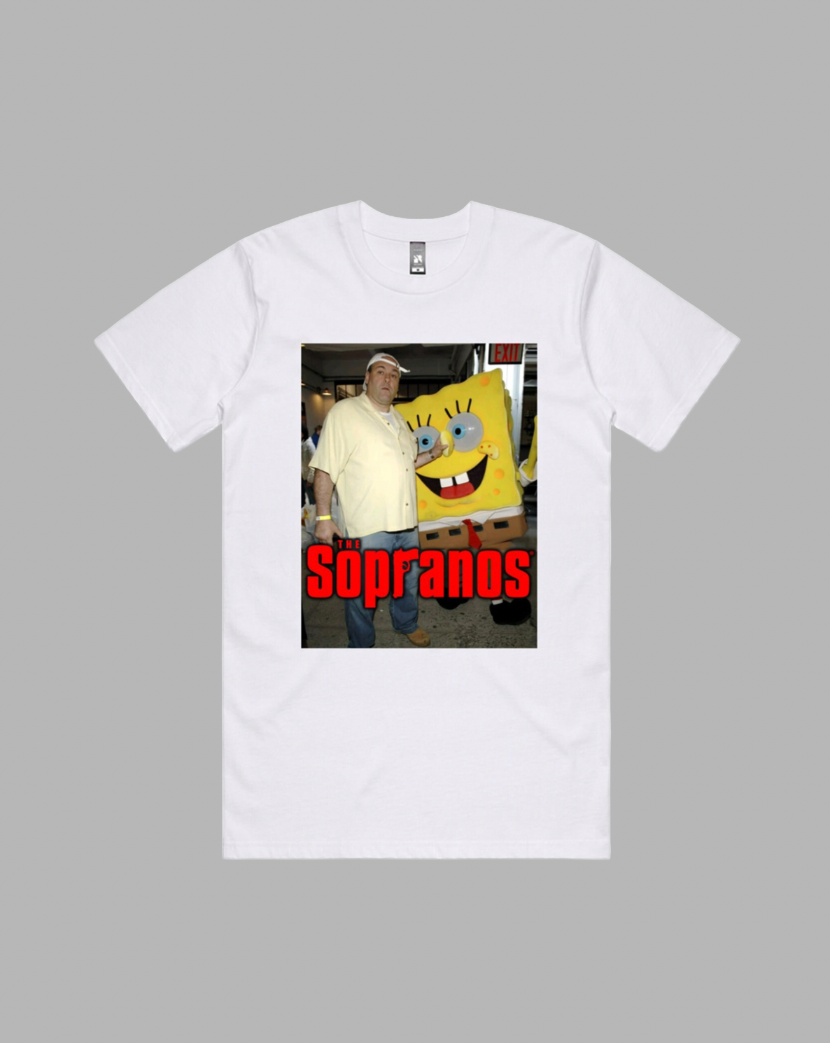 Sopranos premium relaxed tee in black and white