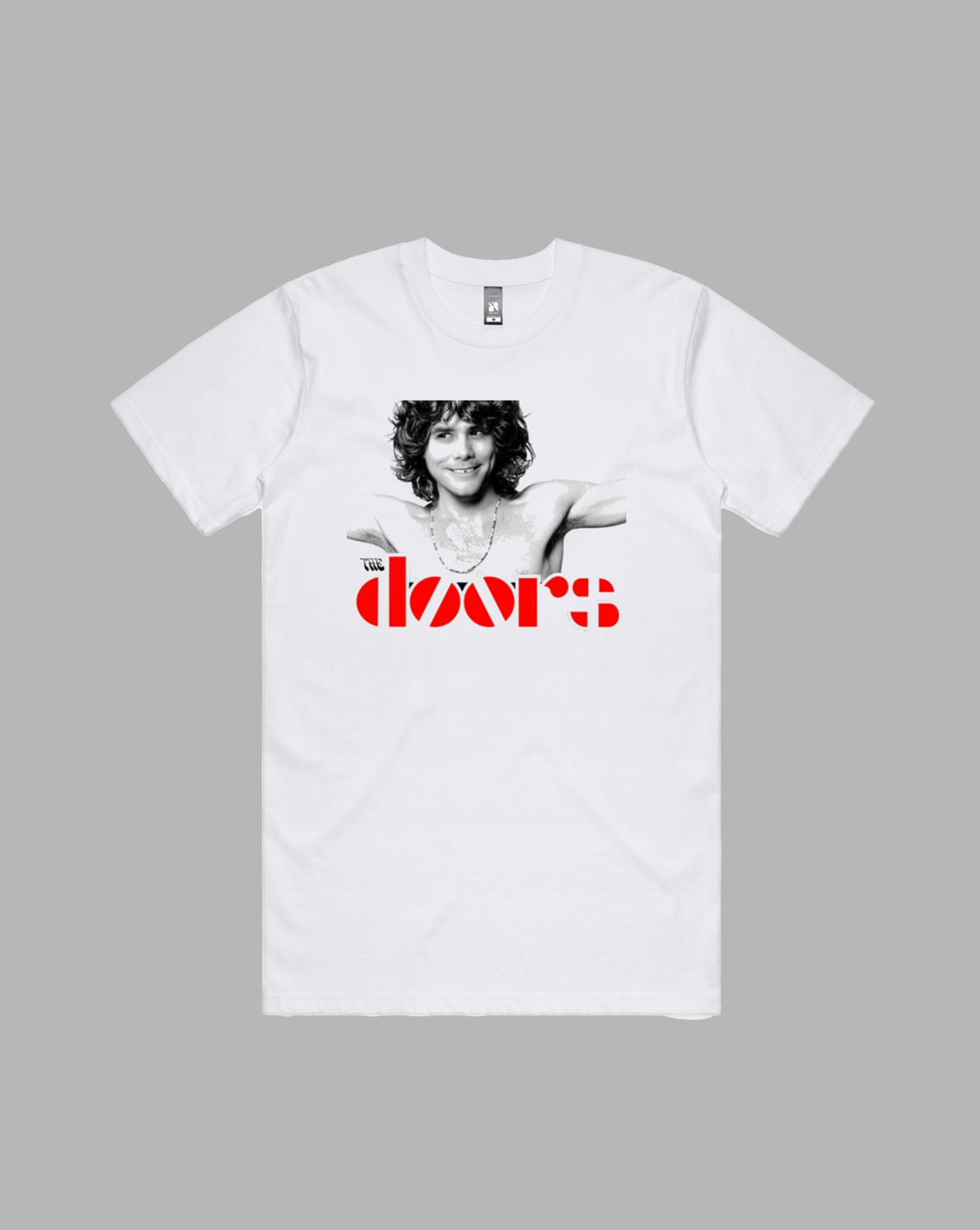 The Doors premium relaxed tee in black and white