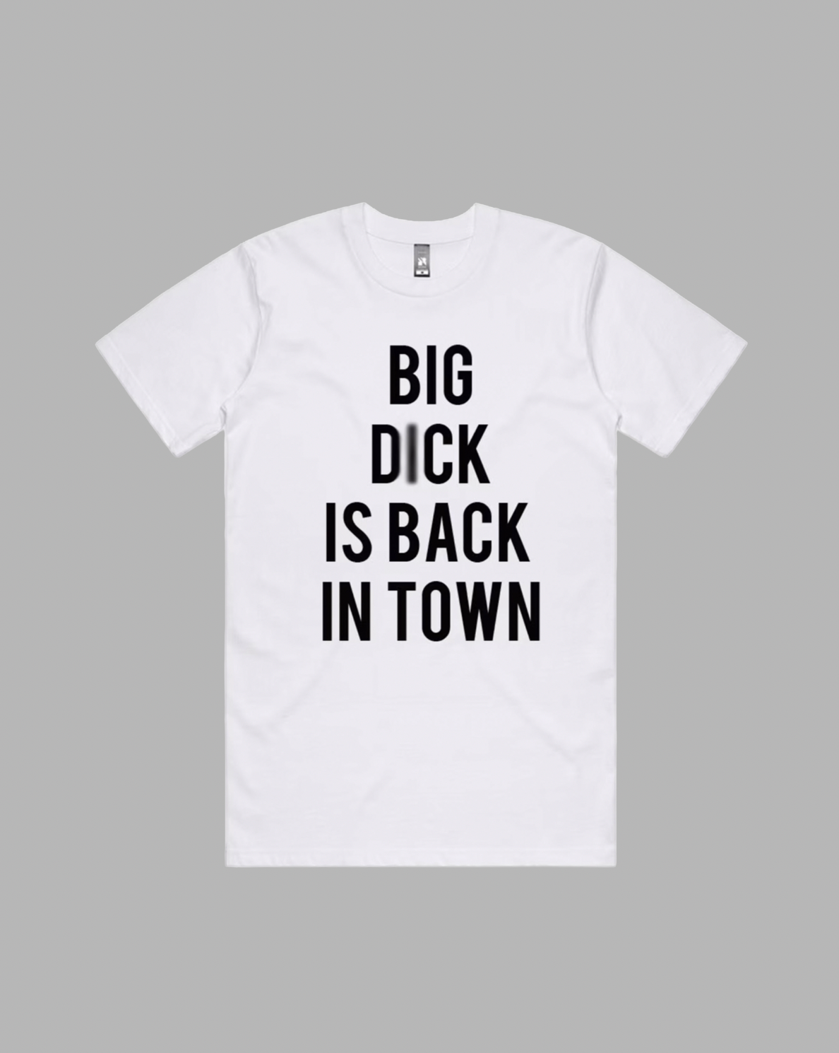 Big D*ck premium relaxed tee in black and white