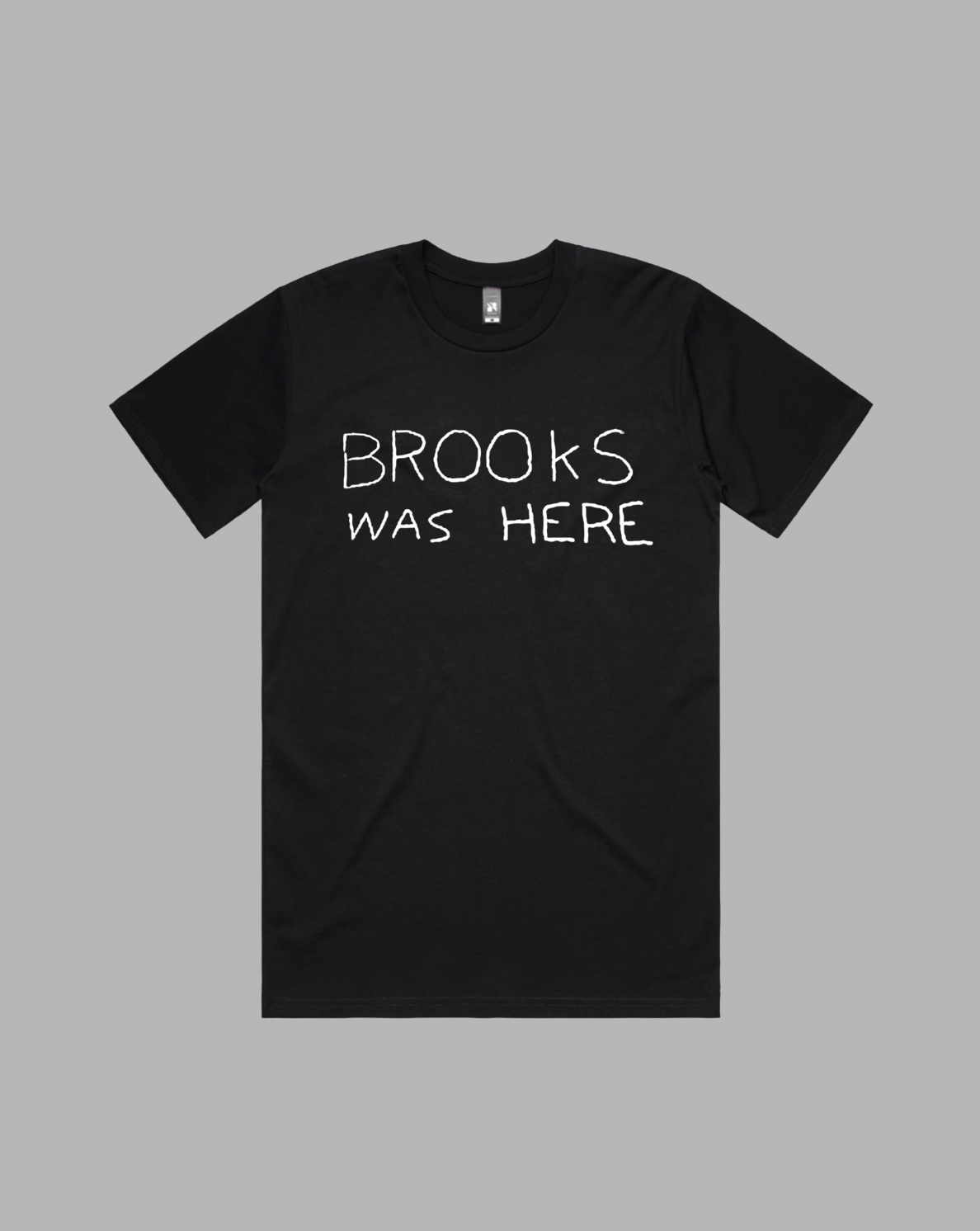 Brooks Tee premium relaxed tee in black and white