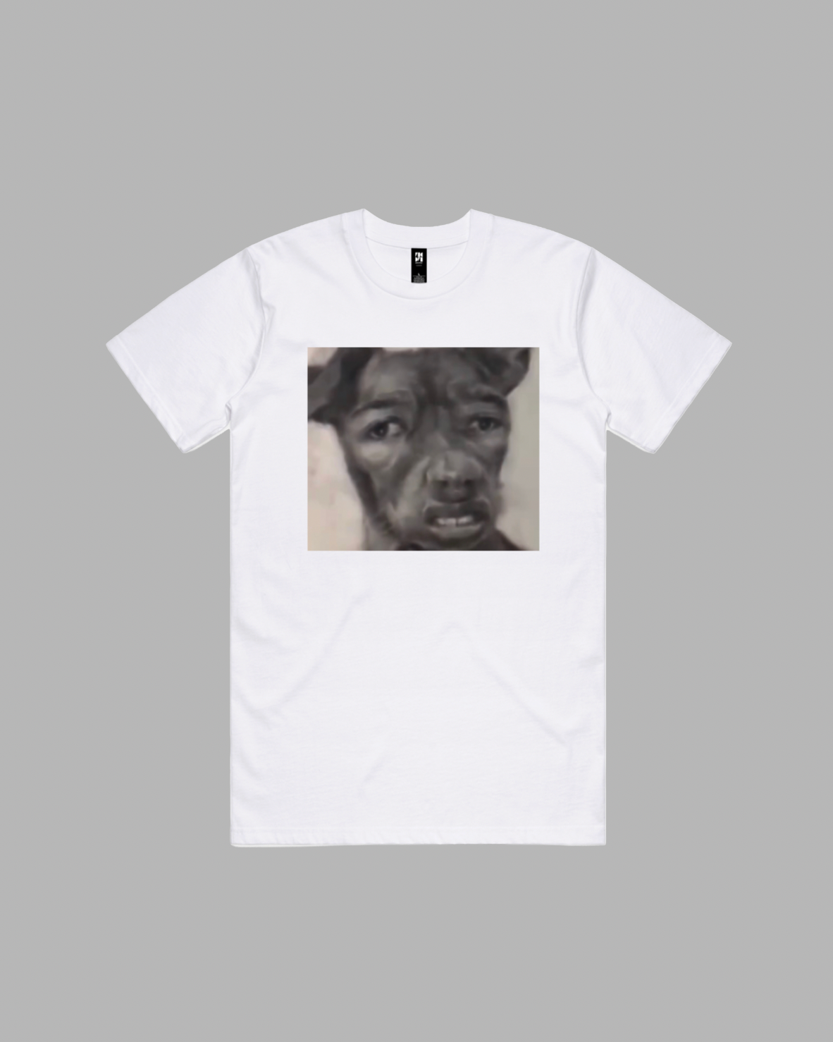 Ugly Dog Face premium relaxed tee in black and white