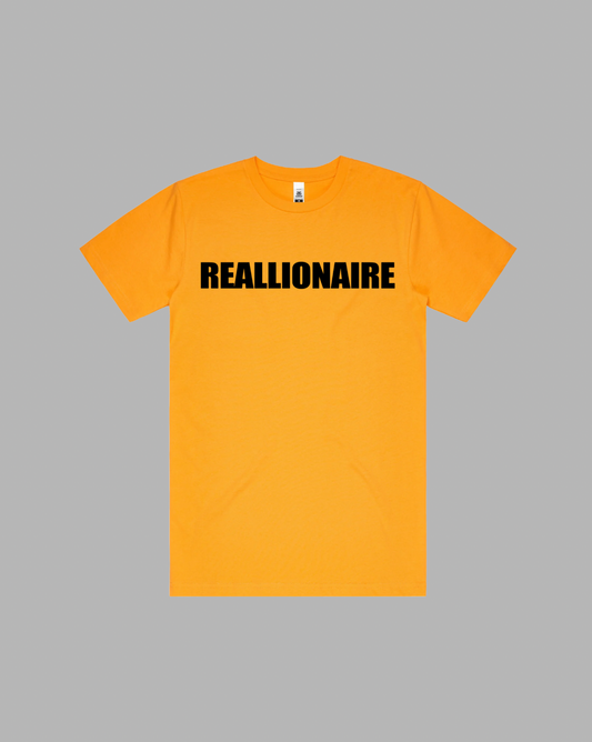REALLIONAIRE premium Relaxed tee in yellow