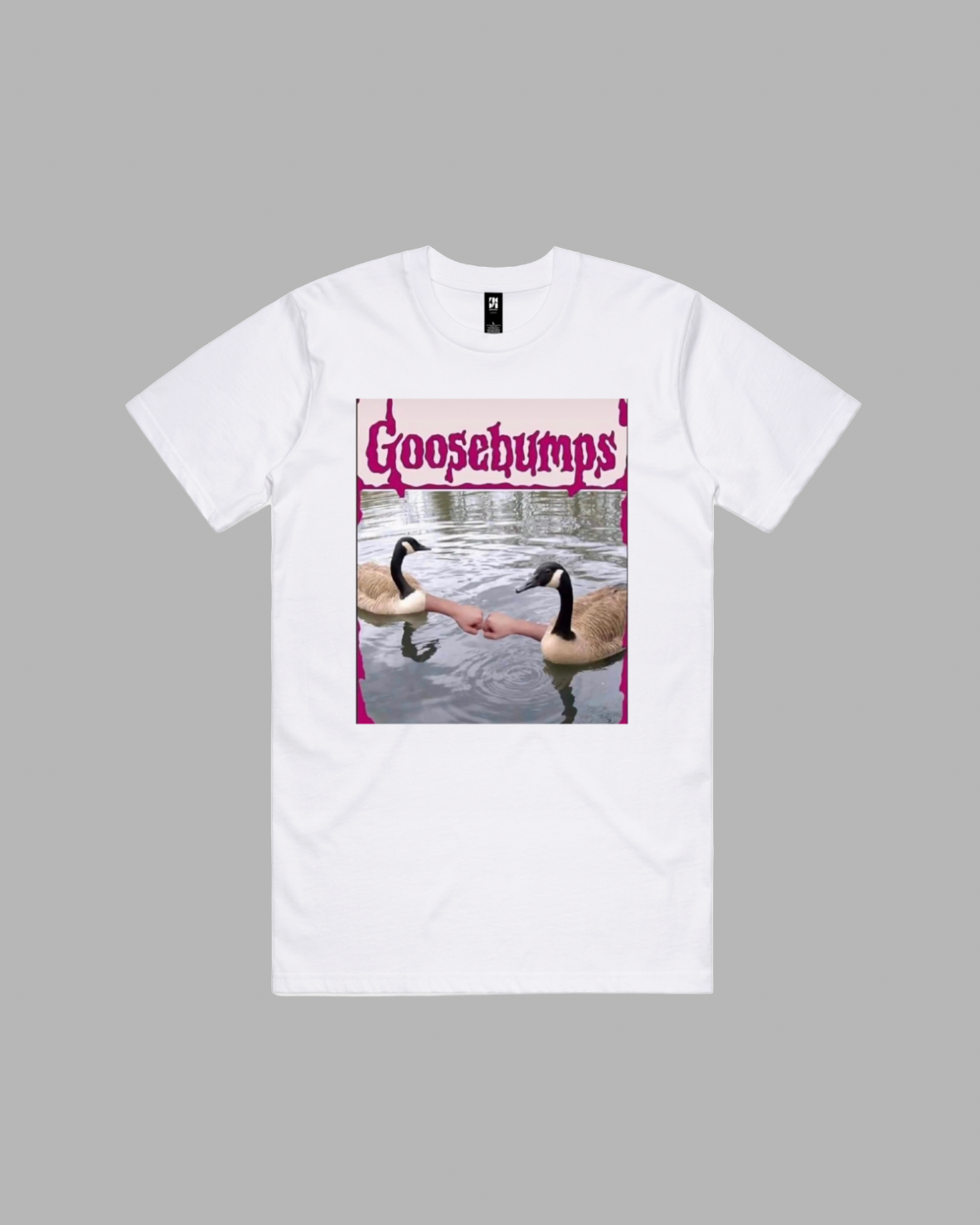 Goosebumps premium relaxed tee in black and white