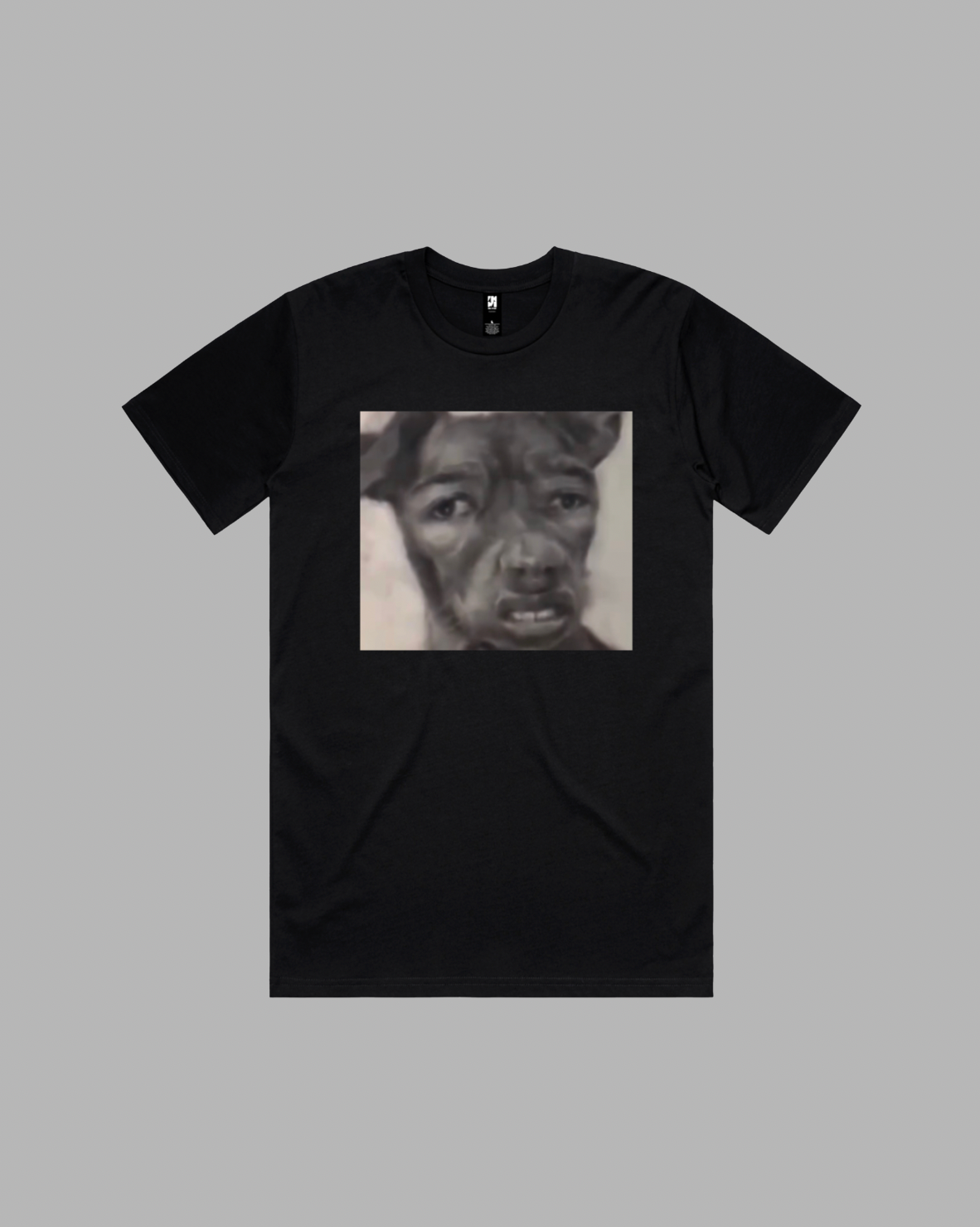 Ugly Dog Face premium relaxed tee in black and white