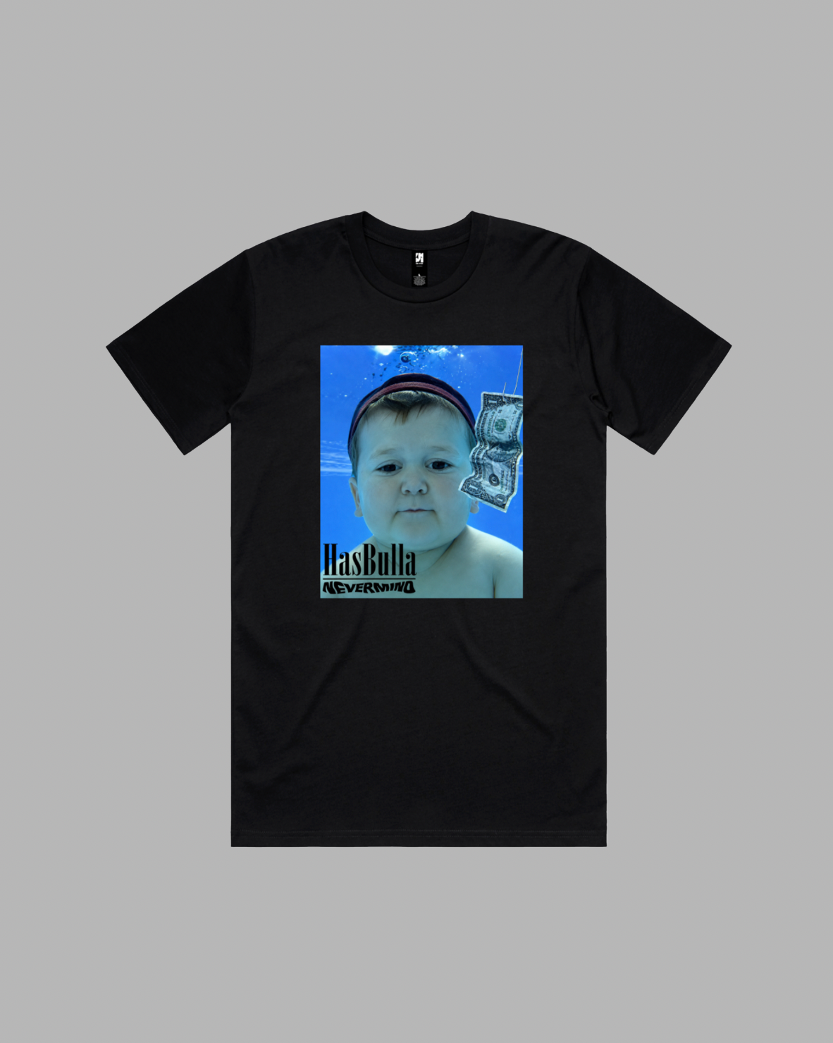 Fishing Money premium relaxed tee in black and white