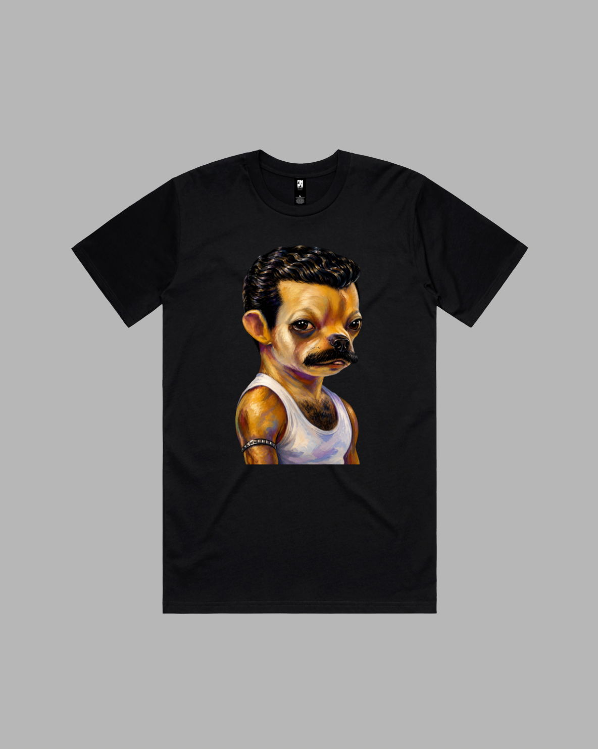 Chihuahua premium relaxed tee in black and white