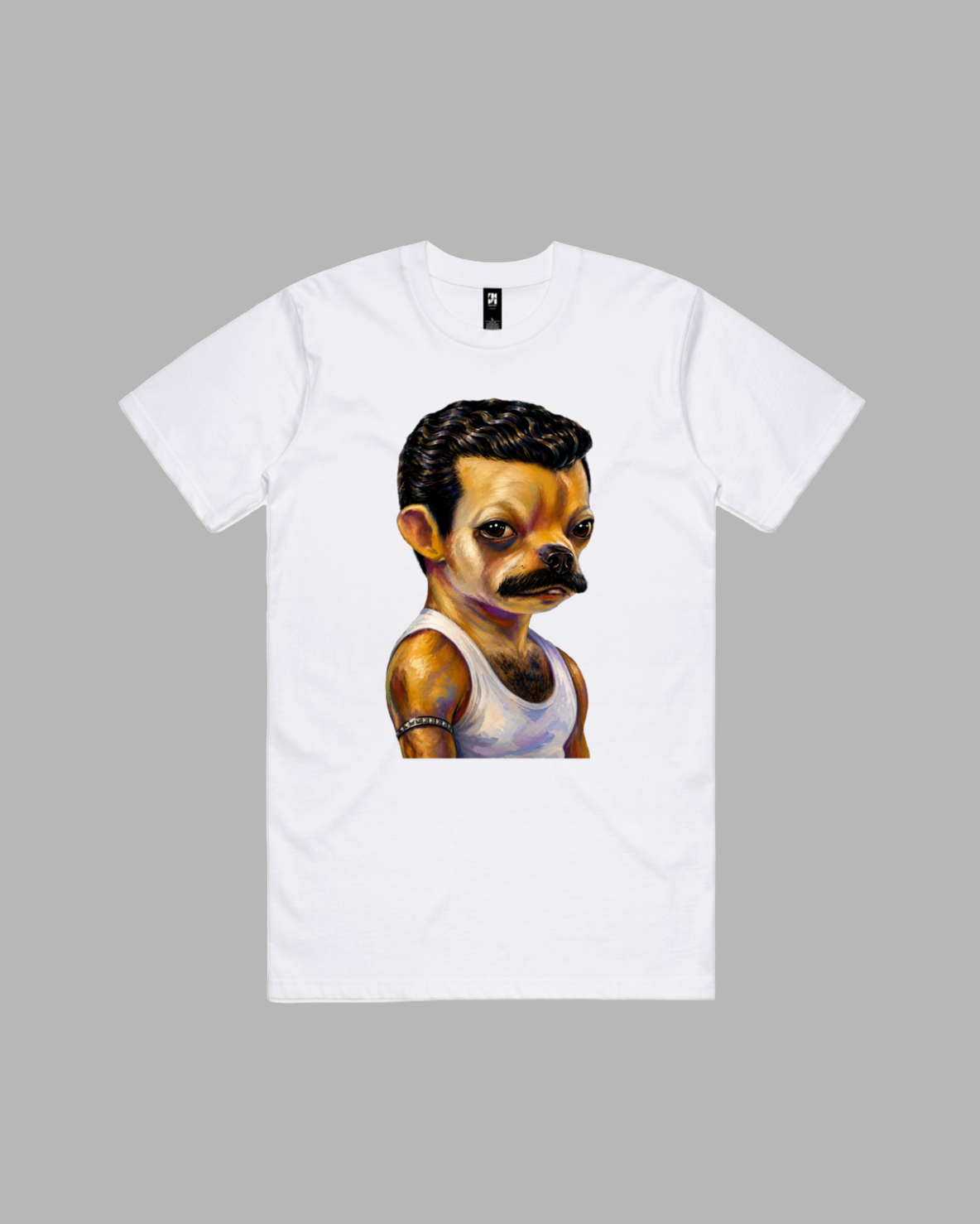 Chihuahua premium relaxed tee in black and white