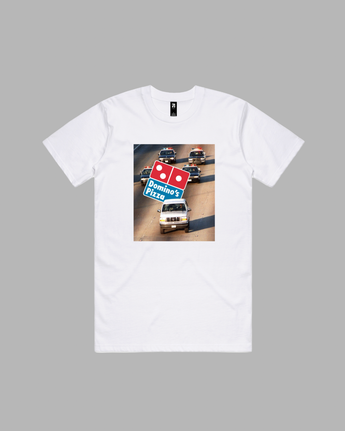 High Speed Chase premium relaxed tee in black and white