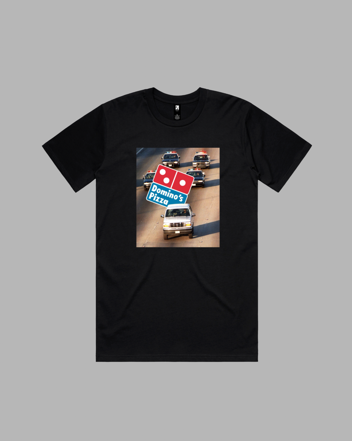 High Speed Chase premium relaxed tee in black and white