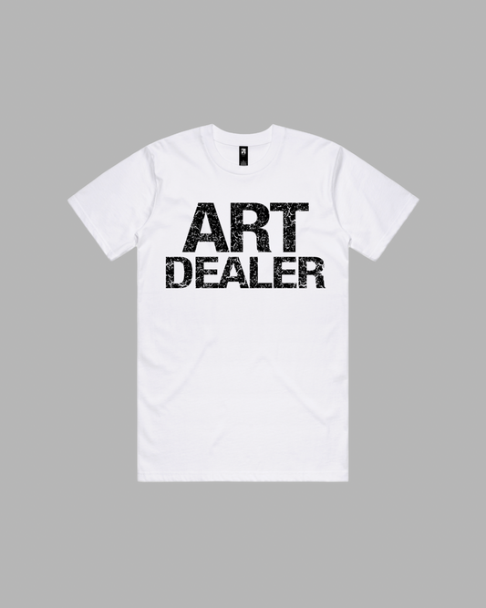 Art Dealer premium relaxed tee in white and black